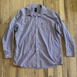 Polo Ralph Lauren Men's Purple Checkered Button Down Shirt